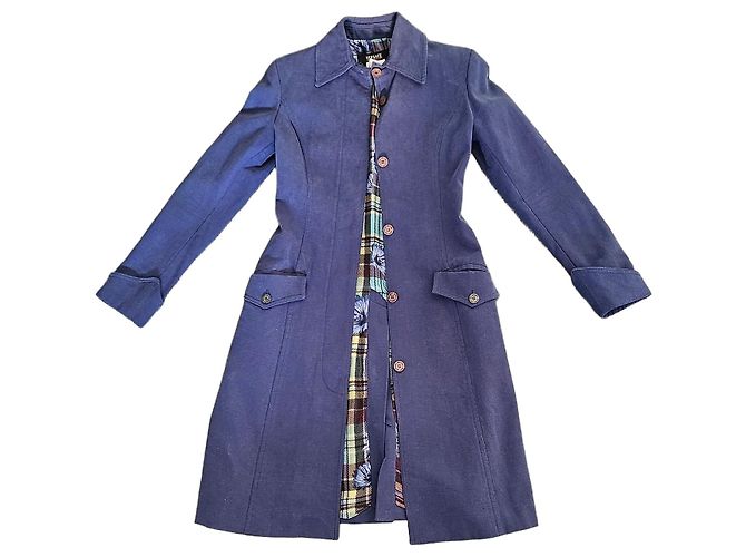 Versace Jeans Couture Mantel Blau
