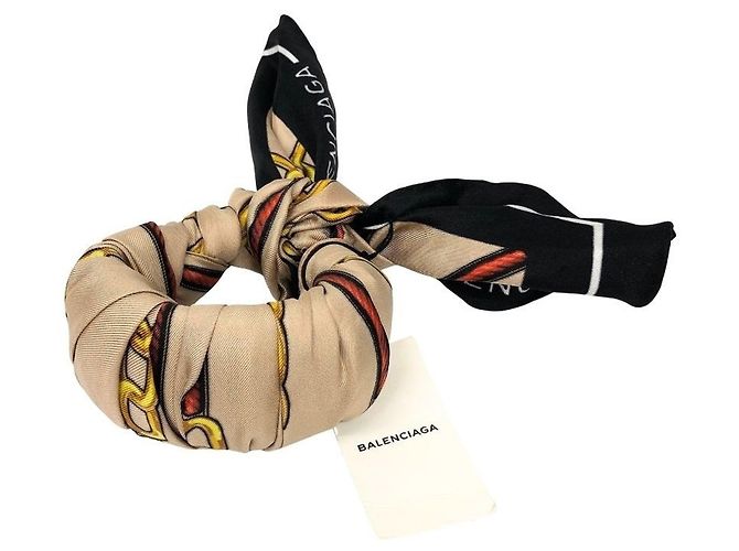 Brazalete Bangle de seda BALENCIAGA 594312 Beige