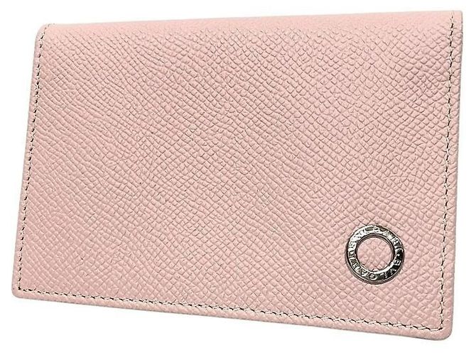 Bulgari Bvlgari Light Pink Silk Card Case