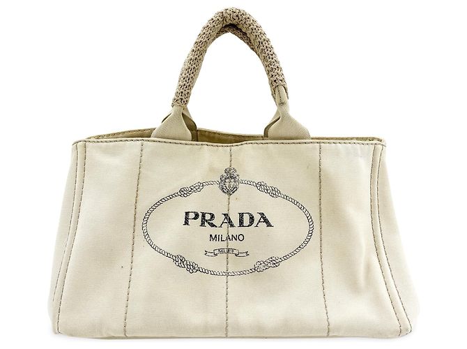 Prada Canapa Canvas Mini Beige