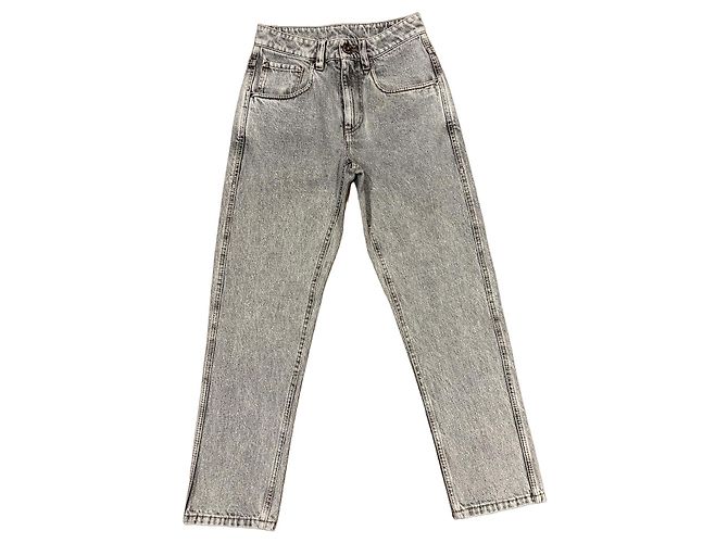 Brunello Cucinelli Straight Leg Jeans Mid-Rise - Grau