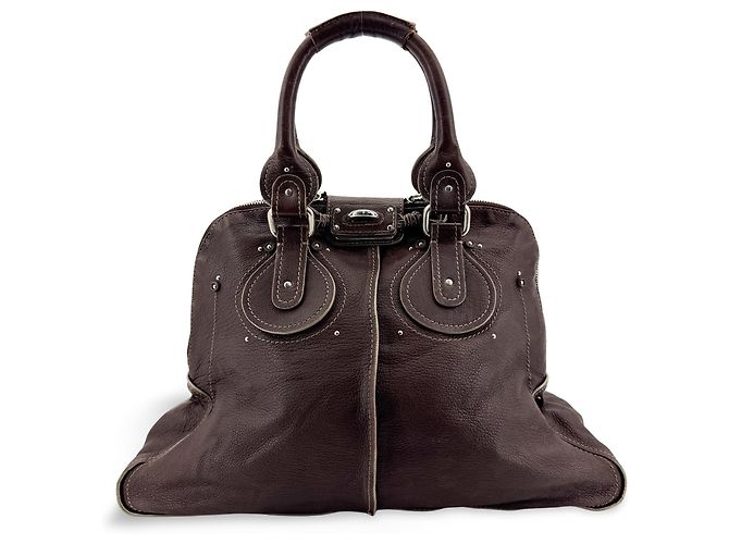 Chloé Chloe Paddington Leather Medium Marrone