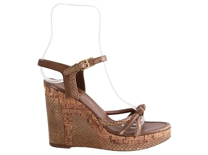 Sandali Louis Vuitton in pelle marrone taglia 38
