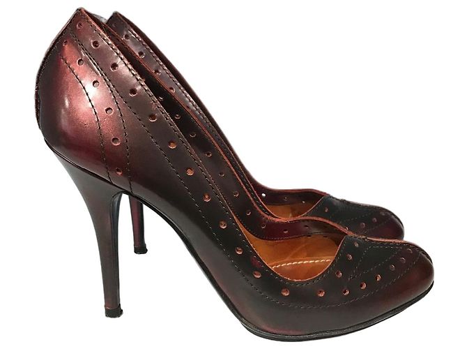 Escarpins Lanvin T.37,5 Dark red