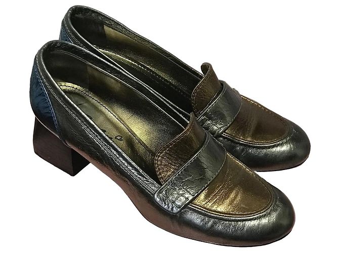Mocassins Lanvin T.37,5 Silvery