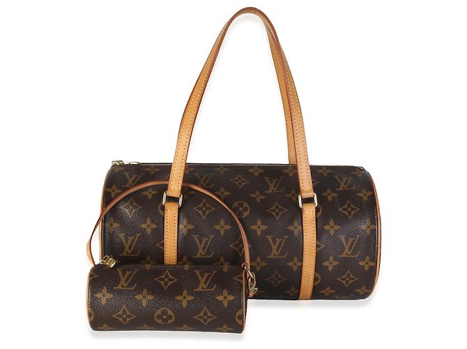 Louis Vuitton Monogram Canvas Papillon 30 With Companion Marrom Bege