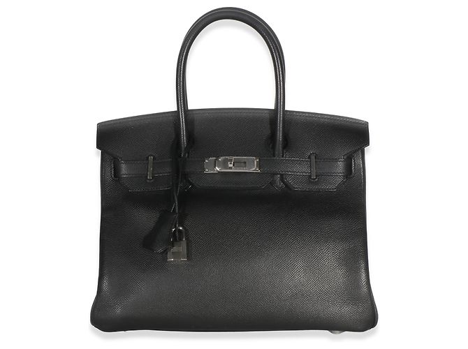 Hermès Birkin 30 PHW en cuir Epsom Noir