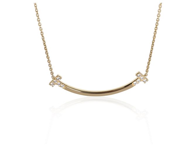 Collana Tiffany T Smile Medium Model in oro giallo e diamanti Tiffany & Co.