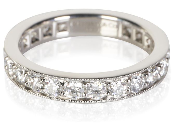 Tiffany & Co. Aliança Eternity Legacy em platina e diamantes