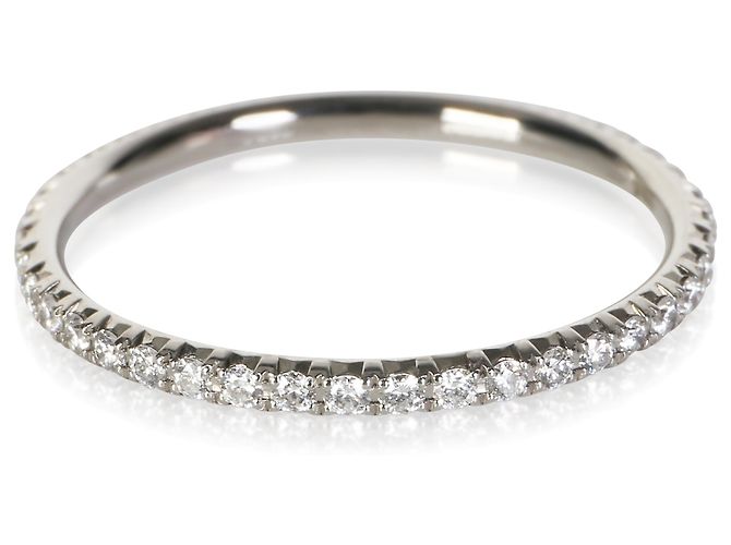 Tiffany & Co. Aliança Metro Eternity em Platina e Diamantes