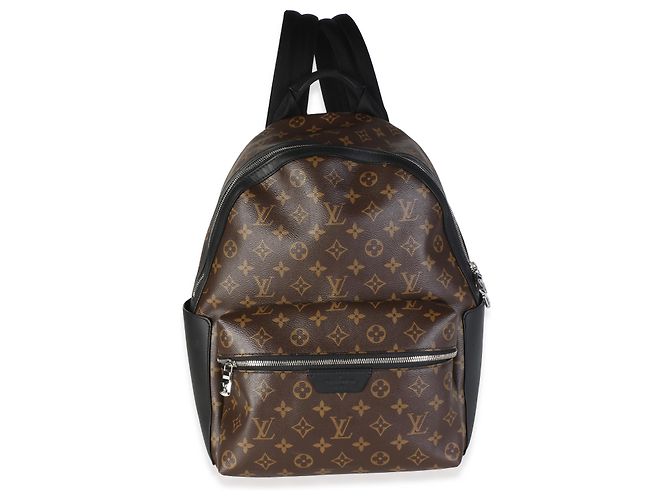 Mochila Discovery PM em Canvas Monogram Macassar Louis Vuitton Marrom Preto Multicor