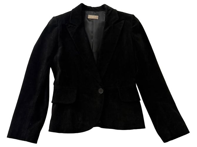 Alaïa Lederblazer in Schwarz