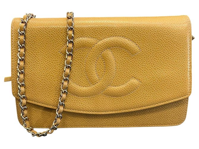 Bolso Chanel CC Caviar Wallet On Chain 2003