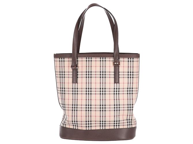 Autre Marque Burberry Borsa anni 2000 Marrone