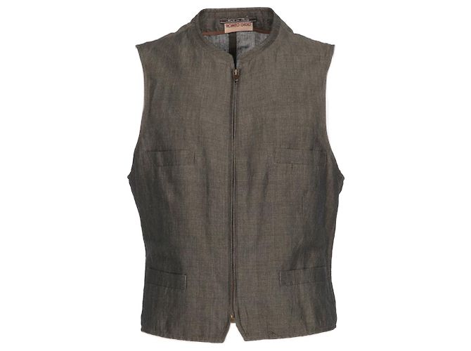 Autre Marque Romeo Gigli Weste aus den 90ern Grau