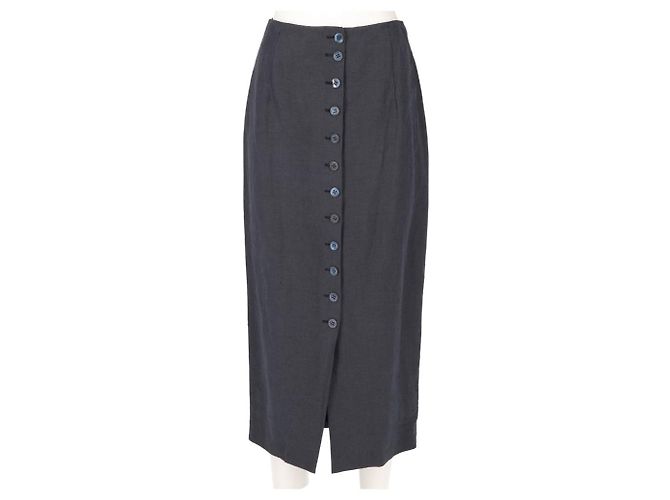 Autre Marque Ballantyne Gonna anni '90 Blu navy