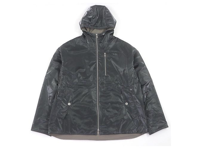 Hermès Nylon Polyester Jacke 50 Jacket Braun