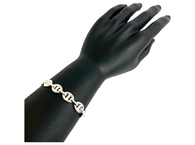 Hermès Pulseira Hermes Enchaine Silver Prata