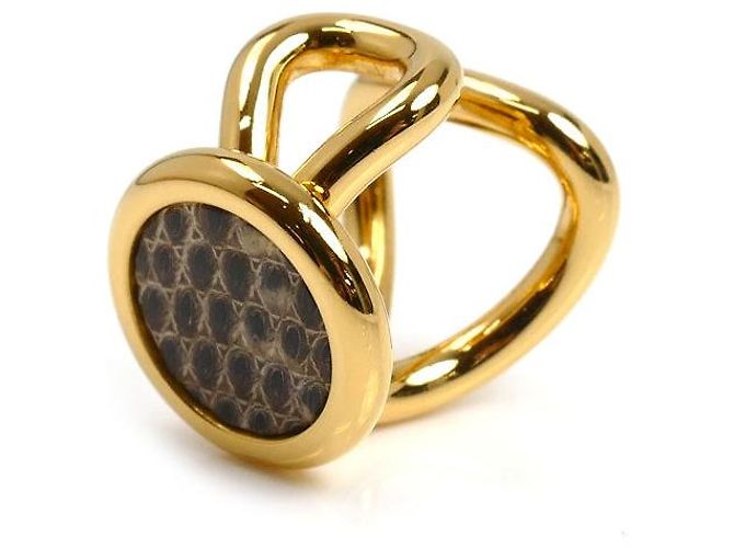 Hermès Hermes Heritage Ex-Libris PM Earcuff Marrone