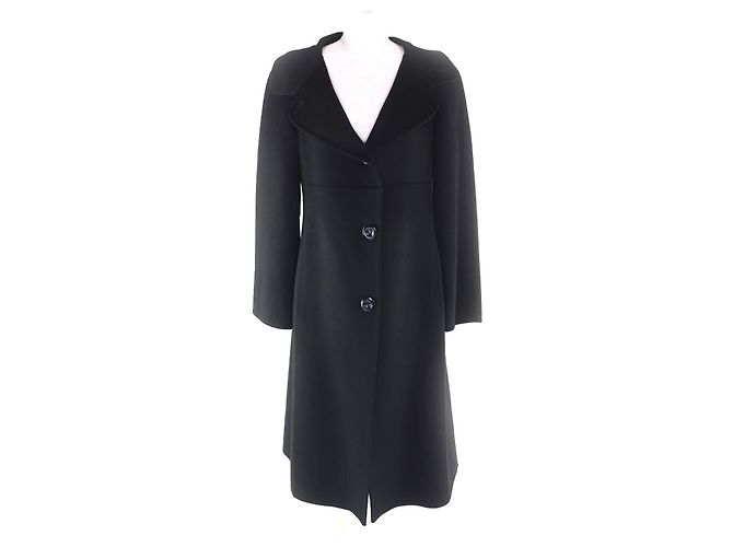 Abrigo de cachemira Max Mara Cucito A Mano Negro