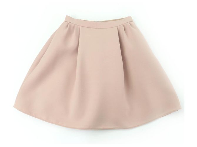 Autre Marque Gonna in lana e seta Christian Dior Rosa