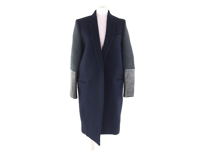 Céline CELINE Wool Coat Blue Navy blue