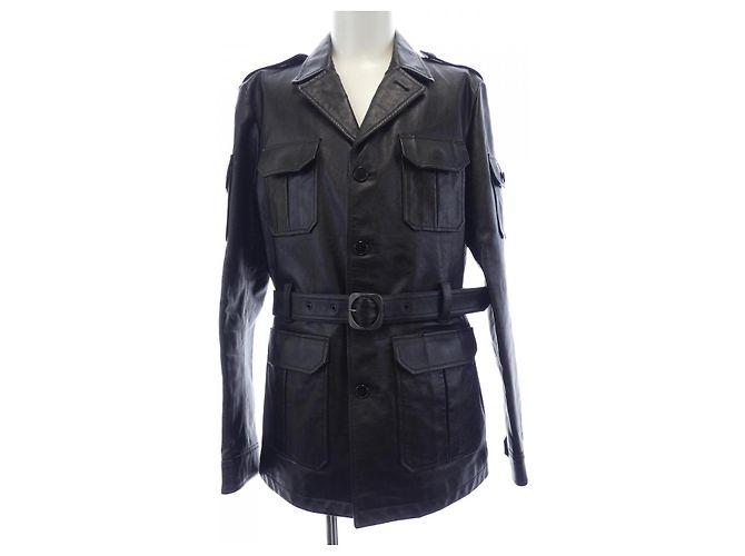Yves Saint Laurent Giacca in pelle Saint Laurent 549285 YC2UI Nero