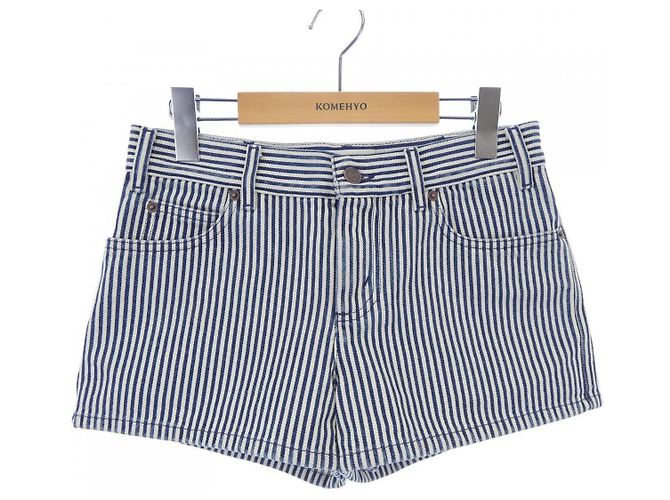 Céline Shorts Celine Azul