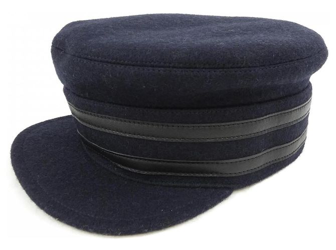 Hermès Boné Hermes SAINT MALO Azul Azul marinho