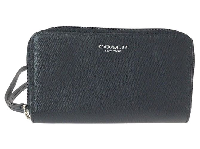 Portamonete in pelle Coach Nero