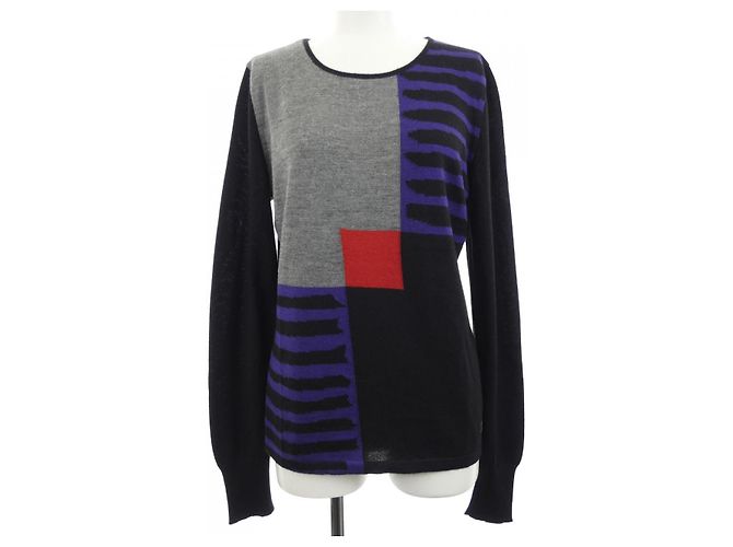 Malha de seda e cashmere Chanel Preto Cinza