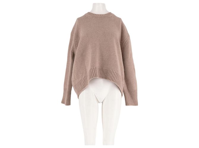 Autre Marque LEVETE ROOM Oversized Kaschmirpullover Beige