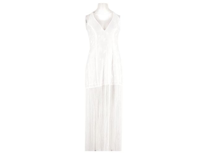 Autre Marque MESHKI Leinenkleid weiß