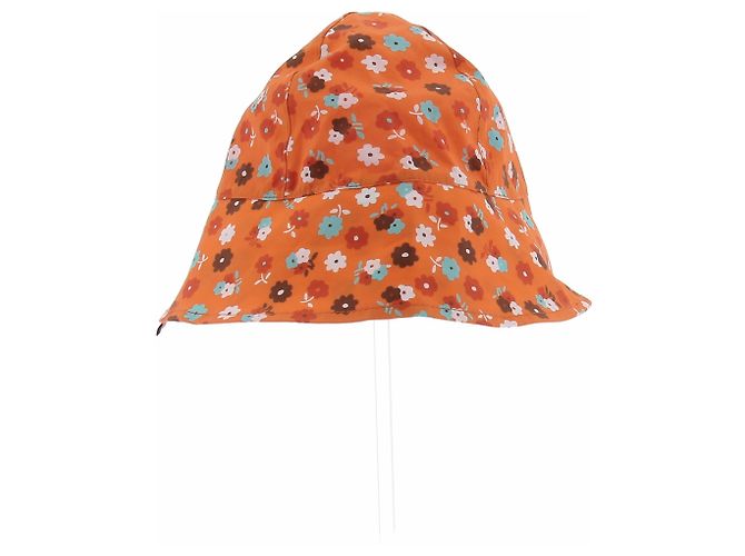 Gorro floral naranja Miu Miu