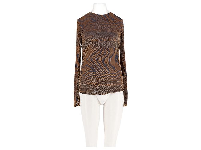 Autre Marque Top taglio dritto marrone STINE GOYA