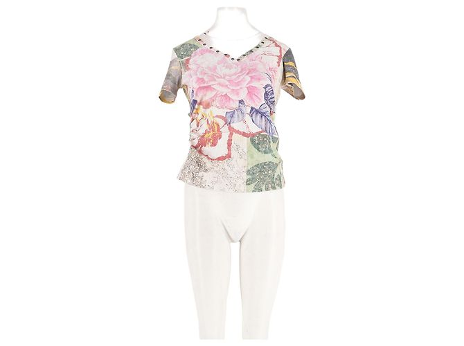 Desigual Top coton multicolore Multiple colors