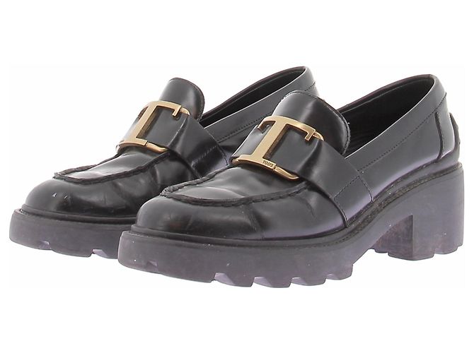 Tod's Mocasines negros de cuero
