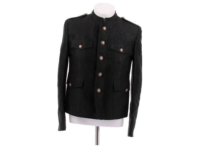 Autre Marque Giacca ufficiale nera SAINT LAURENT in cotone M Nero