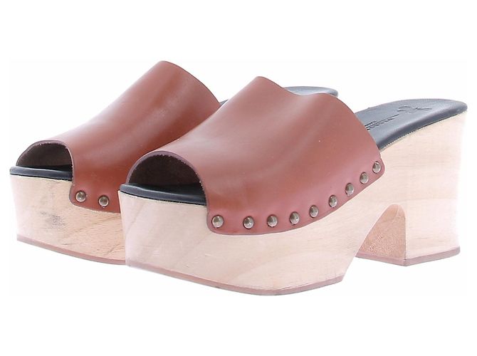 Weekend Max Mara Sabots à plateforme camel
