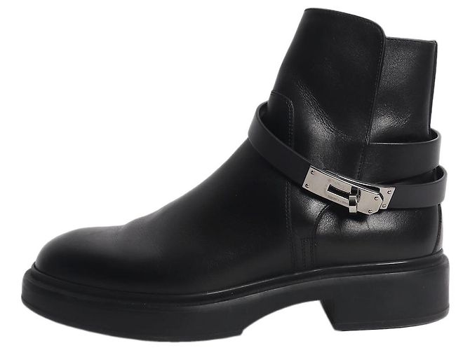 Kelly Hermès Stivaletti Jeff neri - taglia EU 37.5 Nero