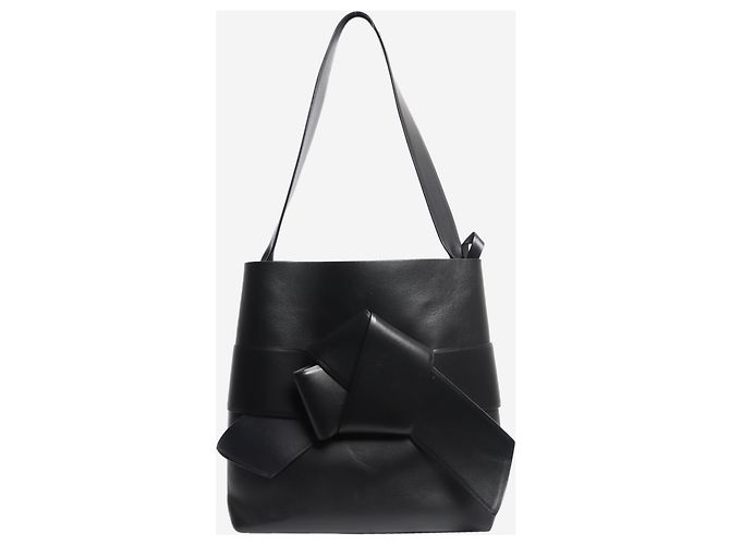 Acne Shopper con nodo Musubi nero