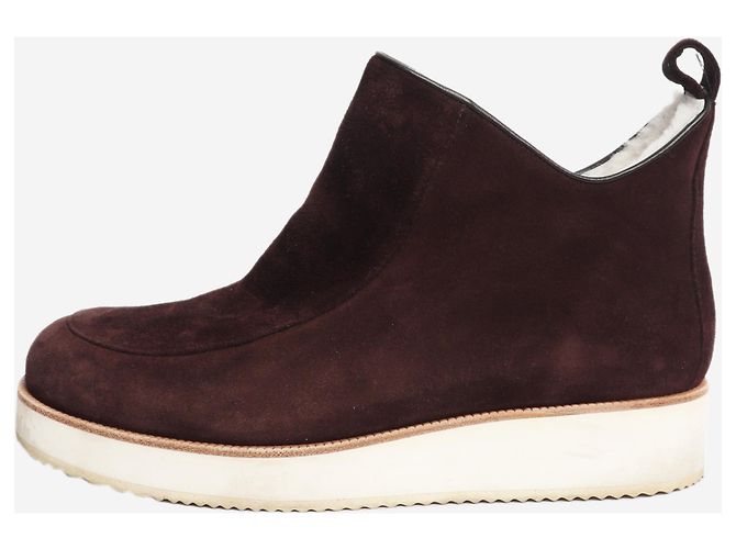 Gabriela Hearst Harry Shearling-Stiefel braun - Größe EU 39