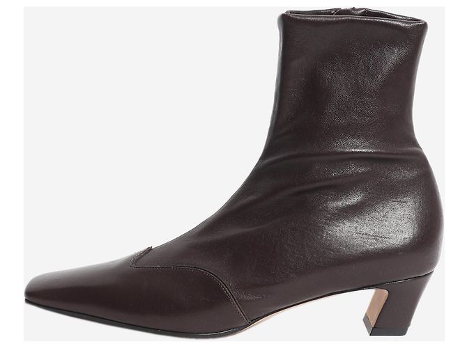 Khaite Botines de cuero marrón - size EU 38 Castaño