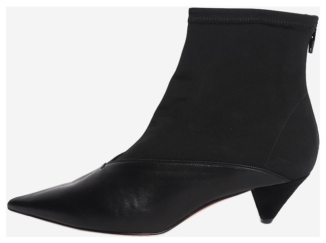 Céline Black SS18 pointed ankle boots - size EU 38