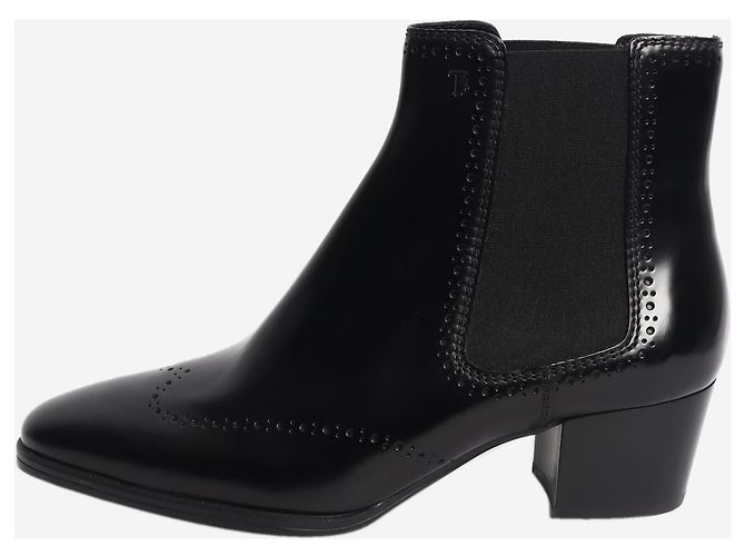 Tod's Botas Brogue-Chelsea negras - size EU 38 Negro