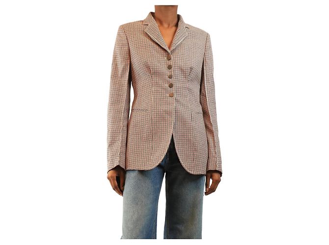 Stella Mc Cartney Multicolour Houndstooth blazer - size UK 8 Multiple colors