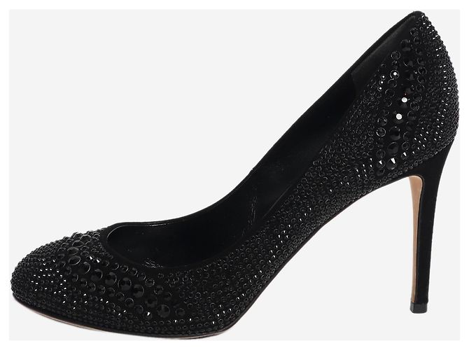 Gucci Schwarze Diamant-Absatzschuhe - Größe EU 39