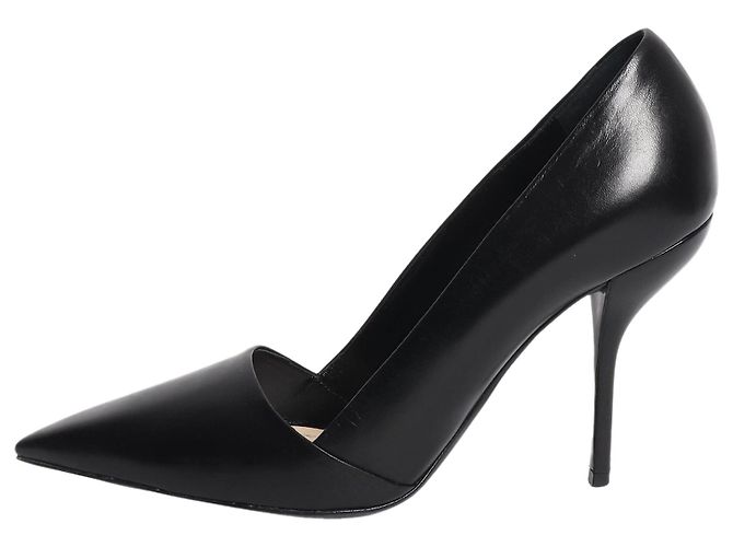 Dior Leather black pointed toe heels - size EU 39 (UK 6)