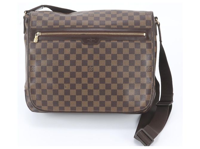 Louis Vuitton Damier Spencer Schultertasche aus Leder Damier ebene