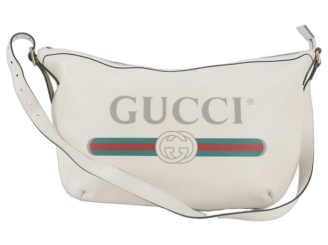 Gucci Leather Crossbody and Shoulder Bag White
